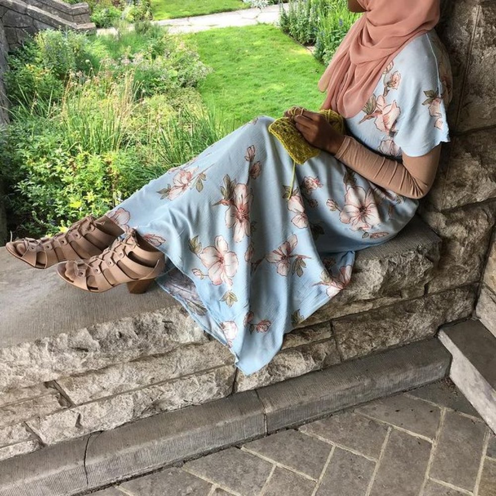 Forever 21 Boho Floral Crinkle Maxi Dress